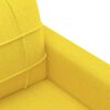 vidaXL Sofa Set Light yellow Fabric (100% polyester), metal, plywood