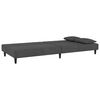 vidaXL Sofa Bed Dark Gray Velvet (100% polyester), wood, plastic 2-Seater