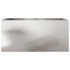 vidaXL Planter Silver Stainless Steel Medium Durable Planter