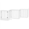 vidaXL Dog Gate Set of 15 White Poplar wood with water-based paint