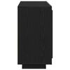 vidaXL Sideboard Black Oak 31.50 x 15.75 x 29.53 in Engineered Wood