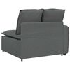 vidaXL Modular Sofa Armrest End Module with Cushions Dark Gray 39.4"