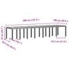vidaXL Garden Table Anthracite 157.48 x 39.37 x 28.74 in Poly Rattan