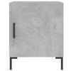 vidaXL Bedside Cabinet Set of 2 Concrete grey Engineered wood, iron