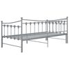 vidaXL Sofa Bed Frame Grey Powder-coated metal
