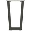 vidaXL Dining Table Leg Anthracite Powder-coated steel 15 x