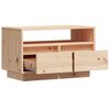 vidaXL TV Cabinet Natural Wood Solid Pine Wood Compact TV Cabinet