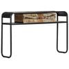 vidaXL Console Table Multicolour Solid reclaimed wood, powder-coated steel