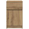 vidaXL Bedside Cabinet Set of 2 Artisan oak Engineered wood