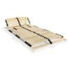 vidaXL Bed Slatted Base Wooden Solid Beech Wood 35.4x78.7 in