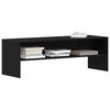 vidaXL TV Cabinet Black Oak Engineered Wood 47.2 x 15.7 x 15.7 in