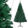 vidaXL Artificial Christmas Tree Green PVC, steel, plastic Large