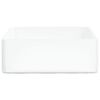 vidaXL Wash Basin White 14.6"x14.6"x5.1" Ceramic Square