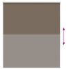 vidaXL Roller Blind Coffee Polyester 55.1 in width x 59.1 in height