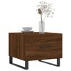 vidaXL Coffee Table Set of 2 Brown Oak Engineered Wood, Iron