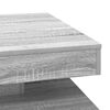 vidaXL Coffee Table Grey sonoma Engineered wood 27.6 x 27.6 x 13.6 in