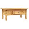 vidaXL Coffee Table Brown Solid pine wood Medium Durable Coffee Table