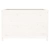 vidaXL Garden Raised Bed White Solid pine wood Medium Decorative Inlays