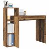 vidaXL Desk with Shelf Old wood 39.4" x 15.7" x 35.4" Engineered wood