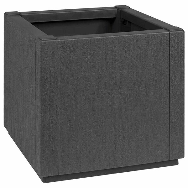 vidaXL Garden Planter Anthracite 36 x 36 x 35 cm Polypropylene