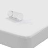 vidaXL Mattress Protector White 100% polyester with TPU backing Twin