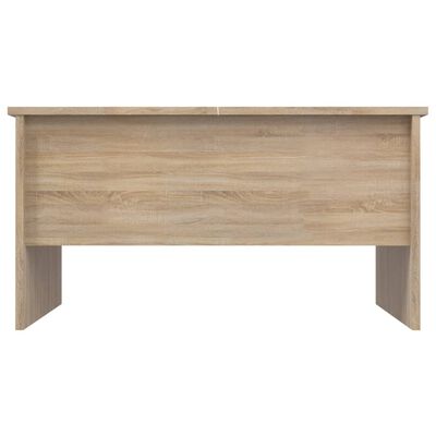 vidaXL Coffee Table Sonoma Oak 31.5"x19.7"x16.7" Engineered Wood