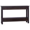 vidaXL Console Table Light Black Coffee Solid Mahogany Wood Medium