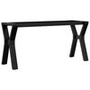vidaXL Coffee Table Leg Black Powder-Coated Steel Medium
