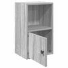 vidaXL Bookcase Grey Sonoma Engineered Wood Small Bookcase Rectangular