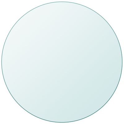 vidaXL Table Top Tempered Glass Round 11.8"