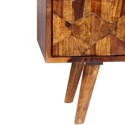 vidaXL TV Cabinet Solid Sheesham Wood 55.1"x11.8"x15.7"
