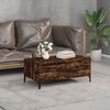 vidaXL Coffee Table Smoked Oak Engineered wood, metal
