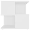 vidaXL Side Table White Engineered Wood 15.7 in x 15.7 in x 15.7 in