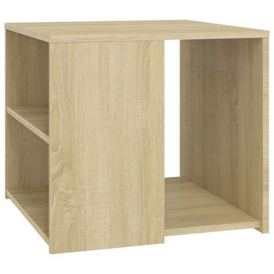 vidaXL Side Table Sonoma Oak 19.7"x19.7"x17.7" Engineered Wood