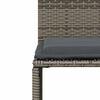 vidaXL Garden Dining Set Grey PE Rattan Large UV-resistant materials