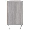 vidaXL Bathroom Cabinet Grey sonoma Engineered wood, Iron Medium