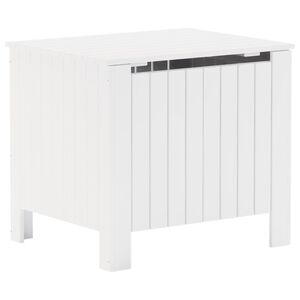 vidaXL Storage Box White Solid pine wood 23.6 x 19.3 x 21.3 in