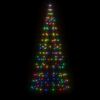 vidaXL LED Christmas Tree Colorful Copper, Iron 70.9 in height
