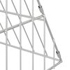vidaXL Rabbit Cage Silver 215 x 100 x 85 cm Galvanised Steel