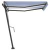 vidaXL Retractable Awning Blue and white