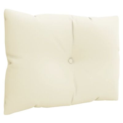 vidaXL Pallet Cushions 3 pcs Cream Fabric