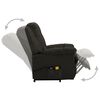 vidaXL Power Lift Chair Dark Brown Fabric (100% polyester), Plywood, Iron