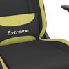 vidaXL Gaming Chair Black and light green