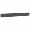vidaXL Lawn Edgings 50 pcs Anthracite 3.9x40.6" Cold-rolled Steel