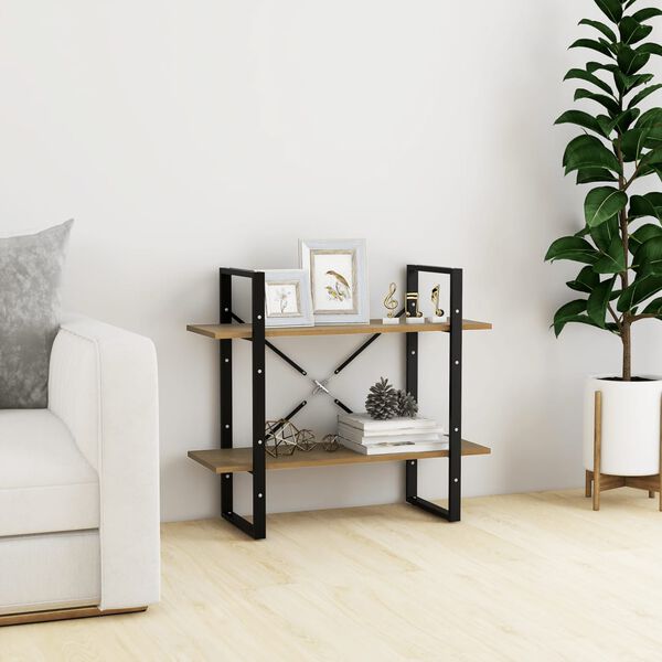 vidaXL Book Cabinet Natural wood Solid pine wood Medium Book Cabinet