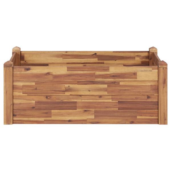 vidaXL Garden Raised Bed Natural wood color Solid acacia wood