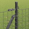 vidaXL Fence Post Other 26 pcs Grey 1.26 x 1.26 x 35.43 in Steel