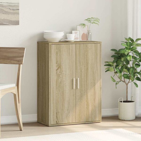 vidaXL Sideboard Sonoma oak Engineered wood Medium Sideboard