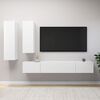 vidaXL TV Cabinet Set Set of 4 White Engineered wood Large