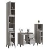 vidaXL Bathroom Furniture Set Grey Sonoma Engineered Wood